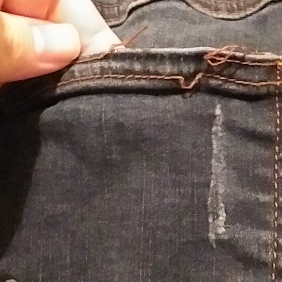 Rue 21 high rise destroyed skinny jeans sz 8*as is - Picture 8 of 16